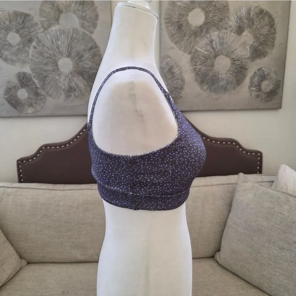 Prana Willow Falls Reversible Bikini Top Sz Sm Army Spots UPF 50+